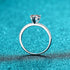 Heart Shaped Moissanite Promise Ring for Her Eda